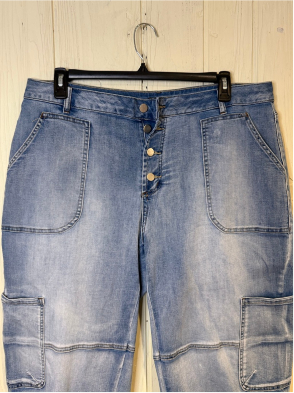 Women's FLAMINGALS Blue Denim Ankle & Cropped Jeans 3XL - Picture 2 of 9